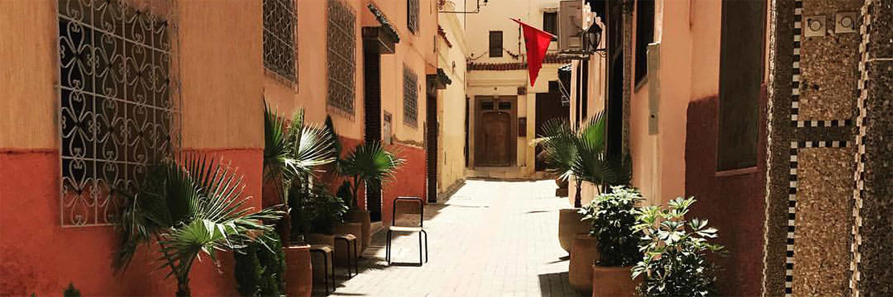 Arabic decorated alleyway
